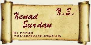 Nenad Surdan vizit kartica